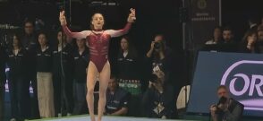 Sabrina Maneca Voinea la Campionatele Europene feminine de gimnastică artistică de la Rimini / captura video