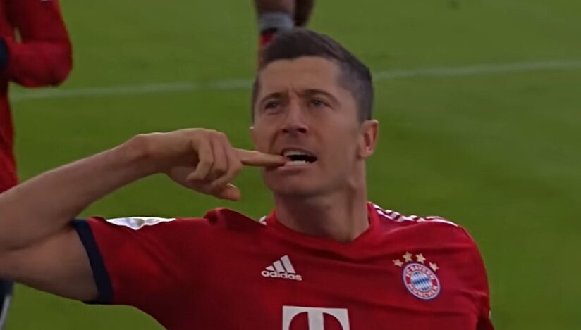 Atacantul Robert Lewandowski / captura video