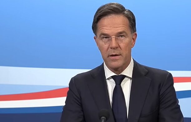 Premierul interimar olandez Mark Rutte / captura video