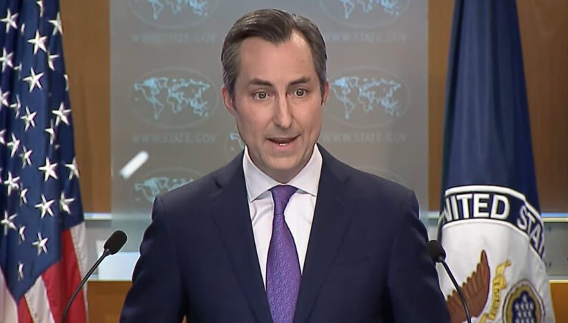 Purtătorul de cuvânt al Departamentului de Stat, Matthew Miller / captura video