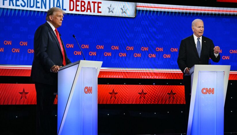 Dezbatere televizată între Joe Biden și Donald Trump. Sursa foto: Profimedia Images