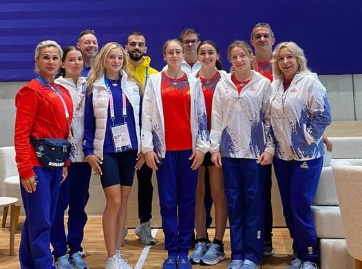 Echipa feminină de gimnastică a României. Sursa foto: Federația Română de Gimnastică