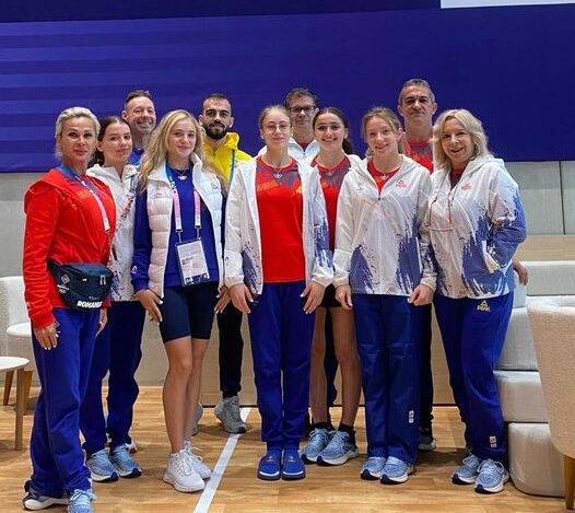 Echipa feminină de gimnastică a României. Sursa foto: Federația Română de Gimnastică