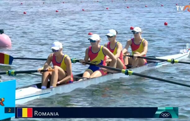 Felicitări echipajului de patru rame feminin (W4-), format din Adriana Adam, Maria Lehaci, Magdalena Rusu și Amalia Bereș