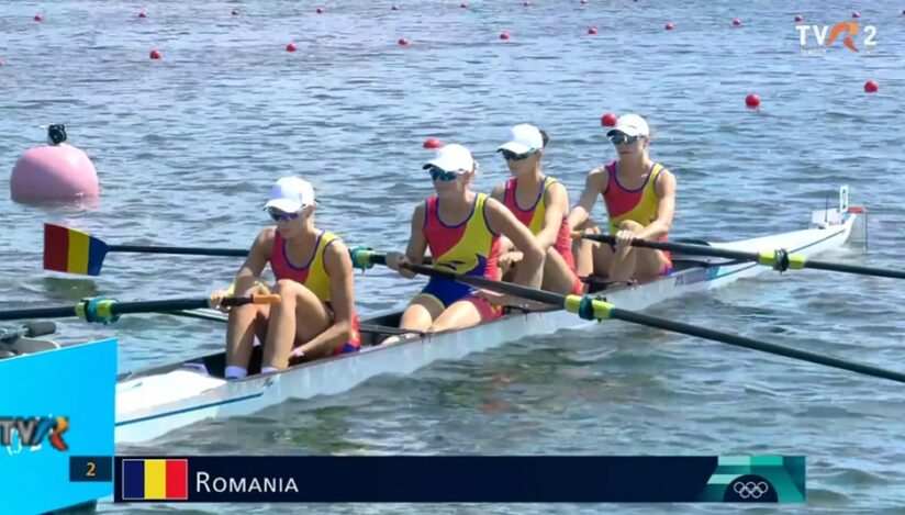 Felicitări echipajului de patru rame feminin (W4-), format din Adriana Adam, Maria Lehaci, Magdalena Rusu și Amalia Bereș
