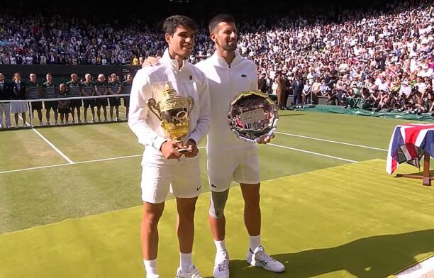 Carlos Alcaraz a câştigat pentru a doua oară consecutiv turneul de la Wimbledon / captura video