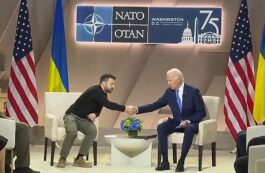 Întâlnire Joe Biden - Volodimir Zelenski, summit NATO / captura video