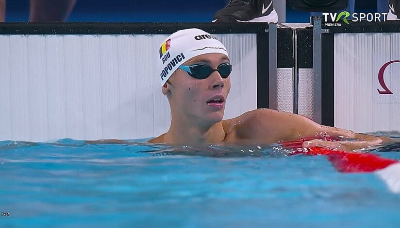David Popovici la Jocurile Olimpice Paris 2024