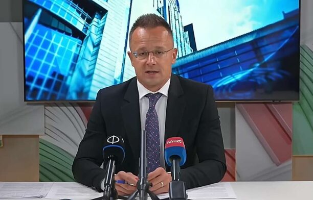 Ministrul ungar de externe Peter Szijjarto / captura video