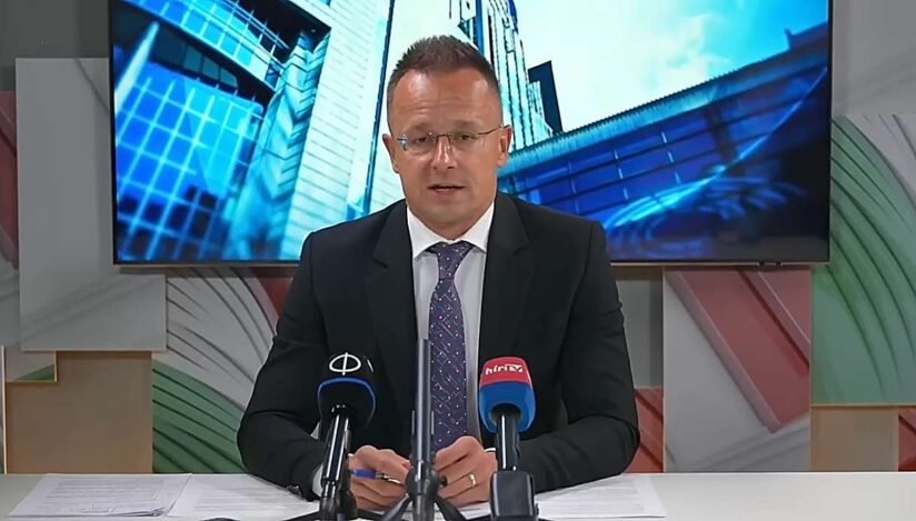 Ministrul ungar de externe Peter Szijjarto / captura video
