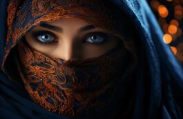 Acoperamant musulman. Femeia care poarta niqab. Sursa foto: Profimedia Images