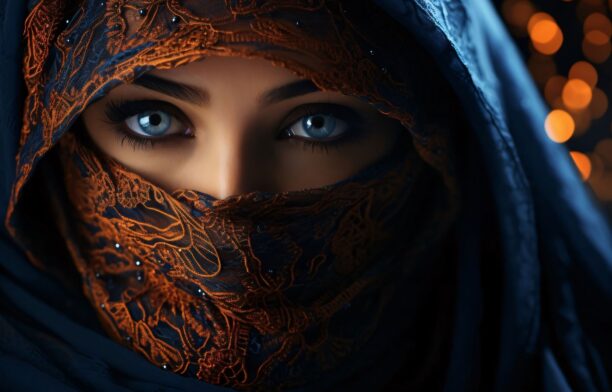Acoperamant musulman. Femeia care poarta niqab. Sursa foto: Profimedia Images