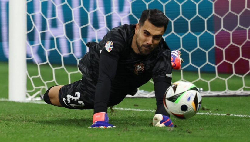 Portarul echipei de fotbal a Portugaliei Diogo Costa. Sursa foto: Profimedia Images
