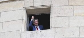 Jean-Luc Melenchon, liderul partidului de extremă stânga Franța Nesupusă. Sursa foto: Profimedia Images