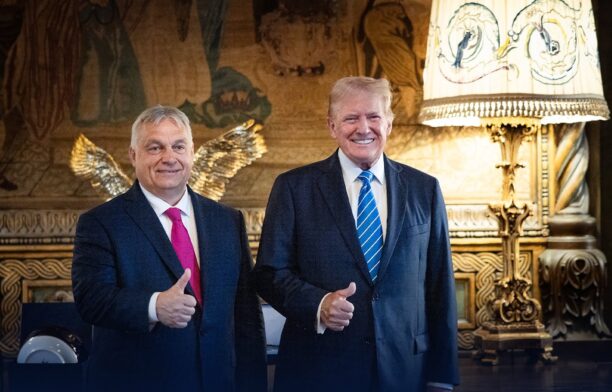 Viktor Orban s-a întâlnit cu Donald Trump la reședința din Florida a fostului președinte american. Sursa foto: Profimedia Images