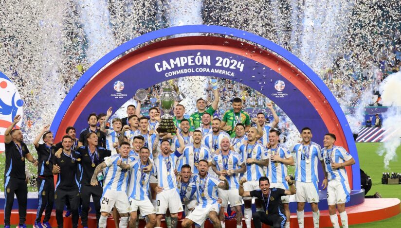 Argentina a învins cu scorul de 1-0 după prelungiri echipa Columbiei în finala turneului de fotbal Copa America. Sursa foto: Profimedia Images