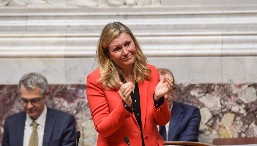 Yaël Braun-Pivet, preşedinta Adunării Naţionale. Sursa foto: Profimedia Images