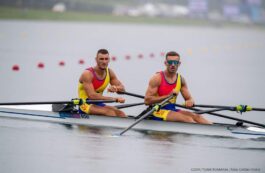 Andrei Cornea, Marian Enache. Sursa foto: Federația Română de Canotaj