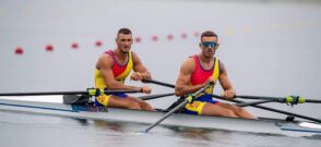 Andrei Cornea, Marian Enache. Sursa foto: Federația Română de Canotaj