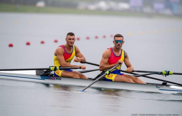 Andrei Cornea, Marian Enache. Sursa foto: Federația Română de Canotaj