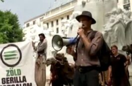 Protest al fermierilor unguri. Captura video