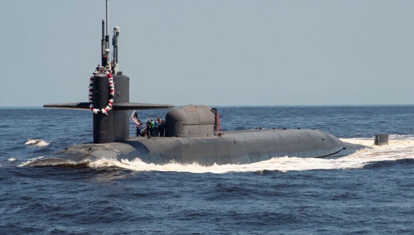 Submarin cu propulsie nucleară înarmat cu rachete de croazieră USS Georgia. Sursa foto: Profimedia Images