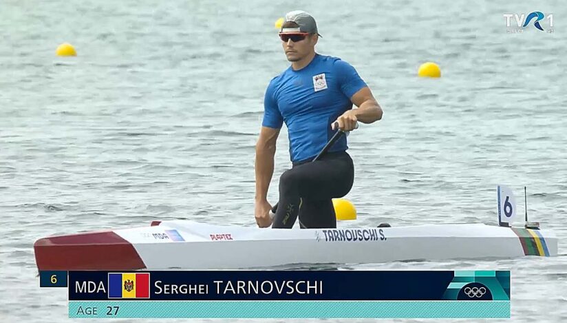 Moldoveanul Serghei Tarnovschi, canoe