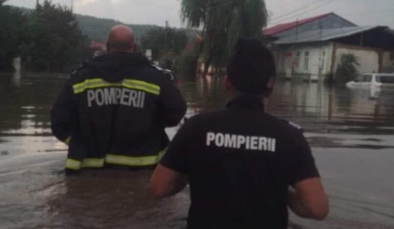 Inundații în Galați și Vaslui. Sursa foto: IGSU