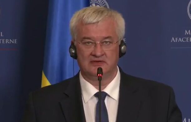 Ministrul ucrainean al Afacerilor Externe, Andrii Sybiha. Captura video