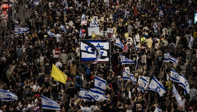 Protest la Tel Aviv. Sursa foto: Profimedia Images