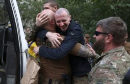 Prizonier de război ucrainean eliberat de Rusia. Sursa foto: Profimedia Images