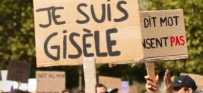 Manifestație în sprijinul lui Gisele Pelicot. Sursa foto: Profimedia Images