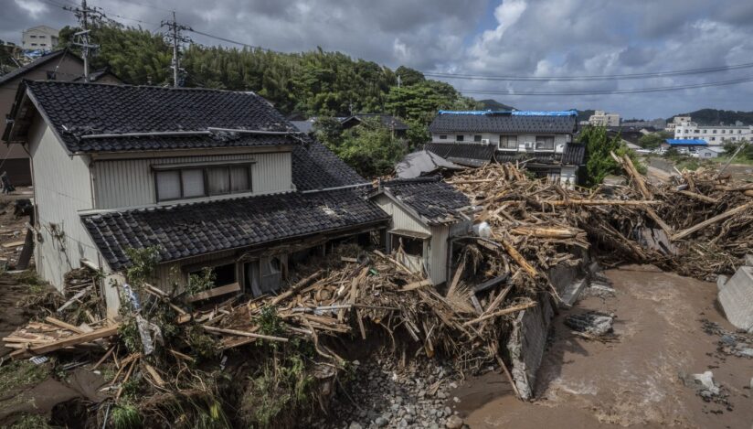 Inundații în Japonia. Sursa foto: Profimedia Images