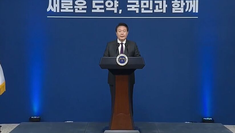 Preşedintele sud-coreean Yoon Suk Yeol / captura video