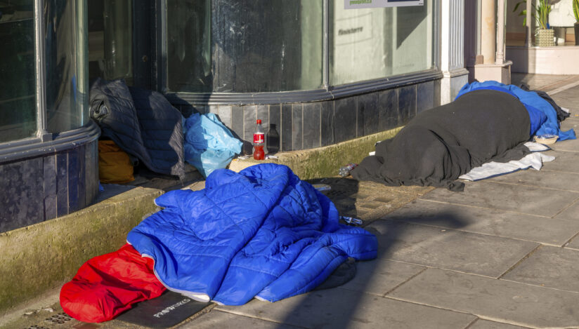 Sărăcie, oameni fără adăpost în Marea Britanie. Sursa foto: Profimedia Images