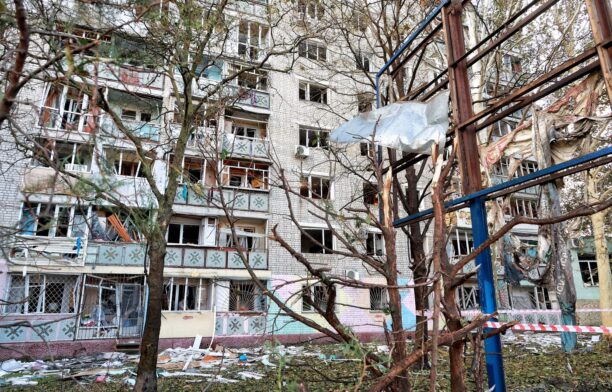 Bloc de locuințe din regiunea Odesa atacat de ruși. Sursa foto: Profimedia Images