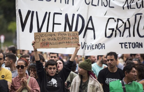 Protest la Madrid. Sursa foto: Profimedia Images