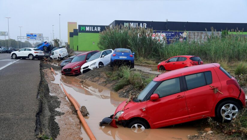 Inundații în Valencia. Sursa foto: Profimedia Images