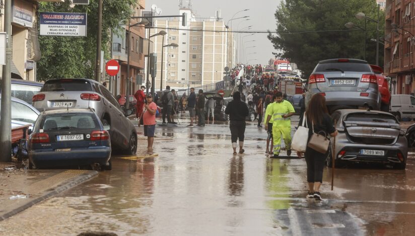 Inundații în Valencia. Sursa foto: Profimedia Images