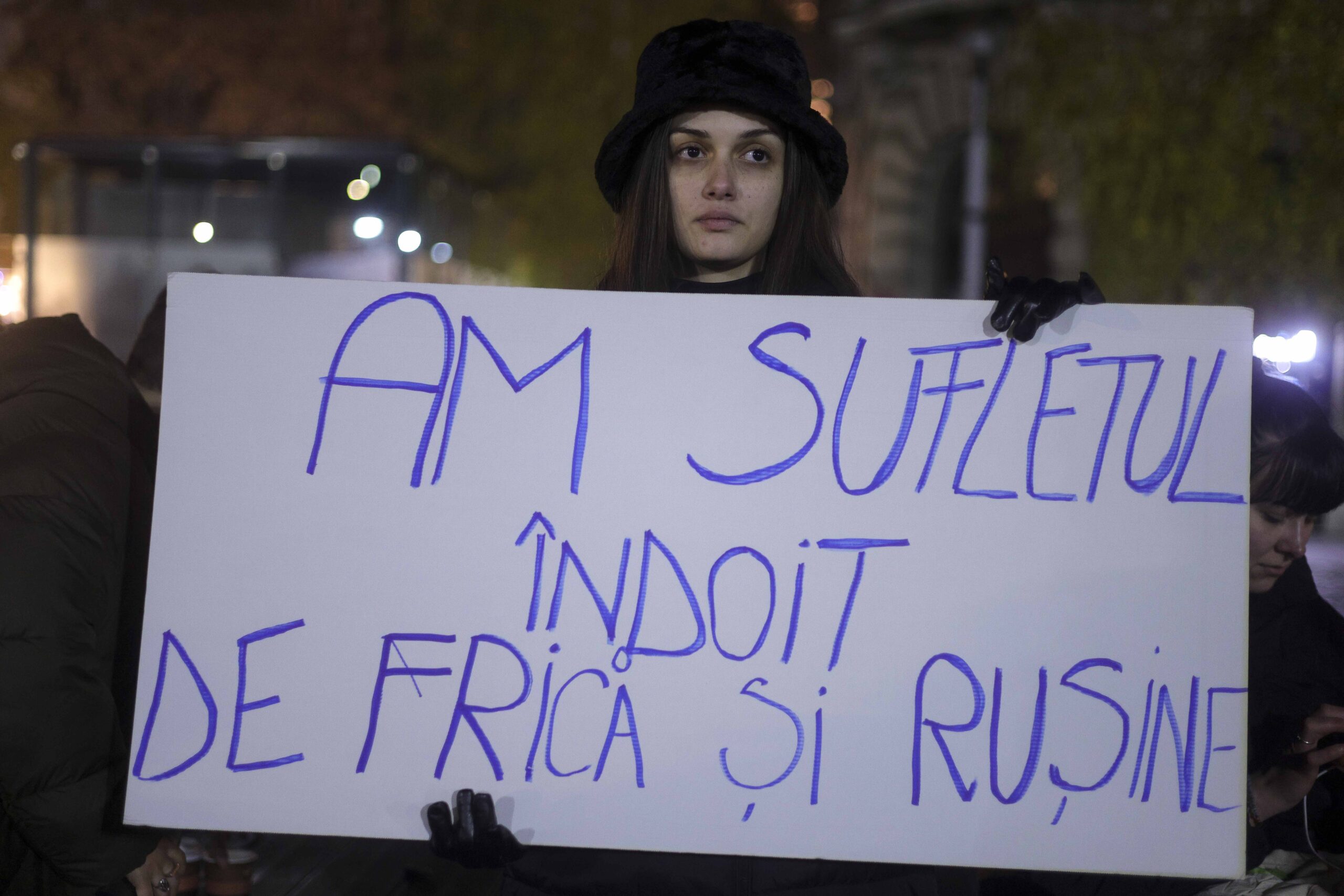 Protest față de Călin Georgescu. Sursa foto: Inquam Photos / Octav Ganea