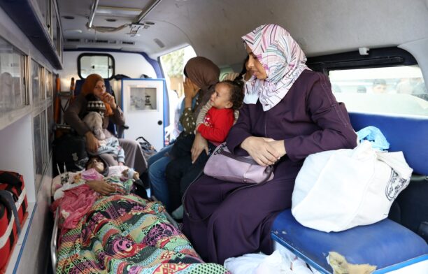 Pacienți din Fâșia Gaza. Sursa foto: Profimedia Images