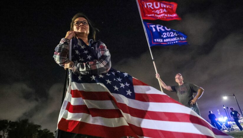 Susținătoare a alui Donald Trump. Sursa foto: Profimedia Images