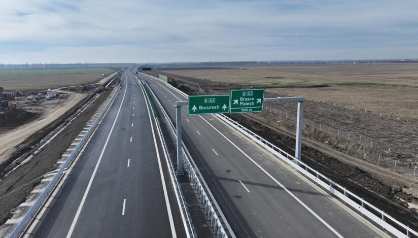 Autostrada A7 Ploieşti – Buzău. Sursa foto: Facebook, Cristian Pistol