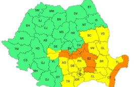Avertizări meteologice de viscol. Sursa foto: Agenția Națională de Meteologie