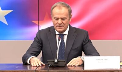 Prim-ministrul polonez Donald Tusk / captura video