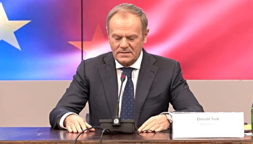 Prim-ministrul polonez Donald Tusk / captura video