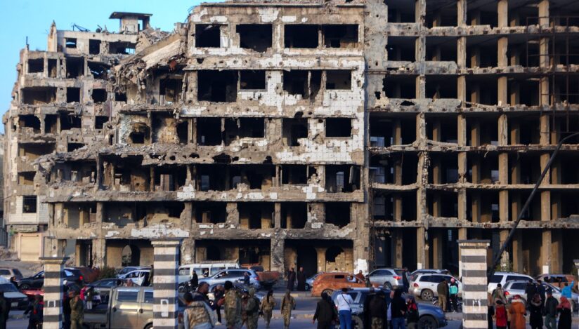 Orașul Homs, după intrarea rebelilor. Sursa foto: Profimedia Images