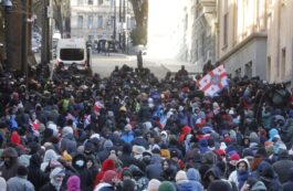 Protest în Tbilisi. Sursa foto: Profimedia Images