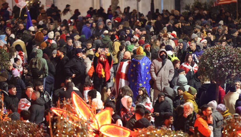 Proteste în Georgia, de Anul Nou. Sursa foto: Profiemdia Images