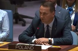Ministrul de externe polonez, Radoslaw Sikorski / captura video